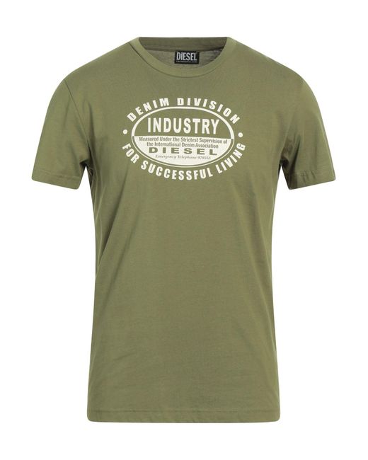 DIESEL Green T-shirt for men