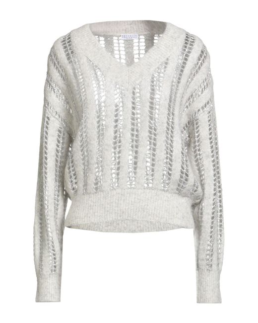 Pullover di Brunello Cucinelli in White