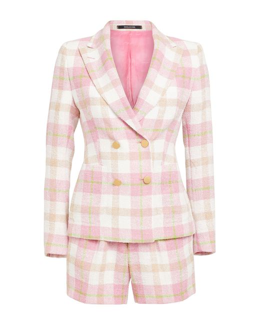 Tagliatore 0205 Pink Anzug