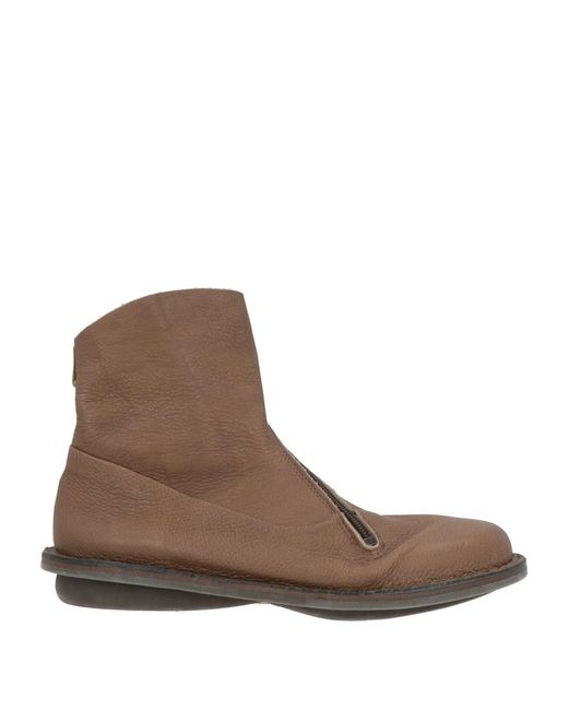 TRIPPEN x IVO MILAN Brown Ankle Boots Leather