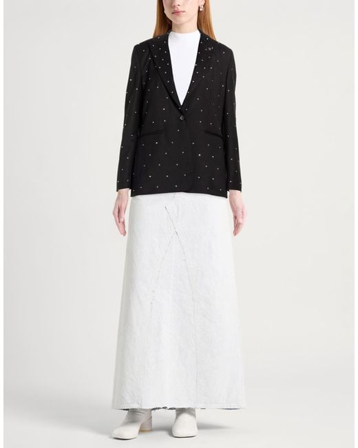 Manuel Ritz Black Blazer Polyester, Viscose, Elastane