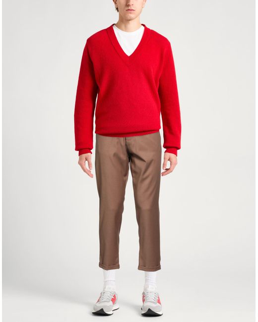 Imperial Brown Camel Pants Polyester, Viscose, Elastane for men