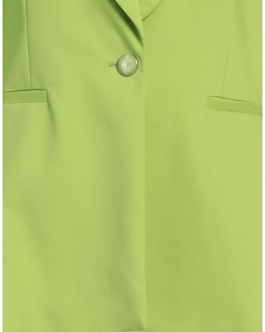 Liu Jo Green Lime Blazer Cotton, Polyester, Elastane