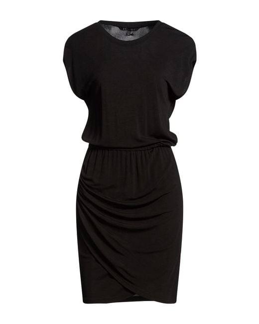 ARMANI EXCHANGE Black Midi Dress