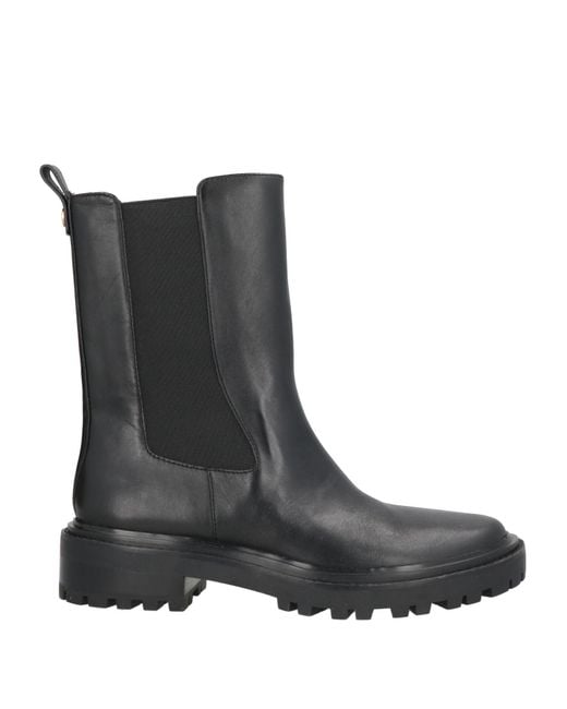 Tory Burch Black Ankle Boots Cowhide