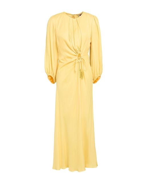 Farm Rio Yellow Midi-Kleid