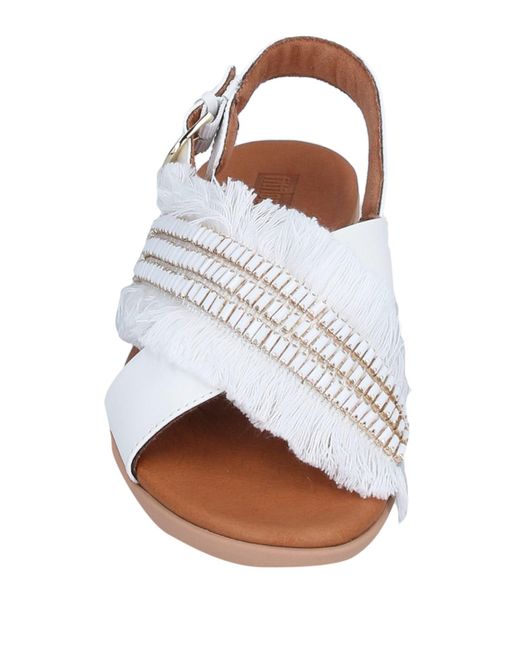 white fitflop sandals