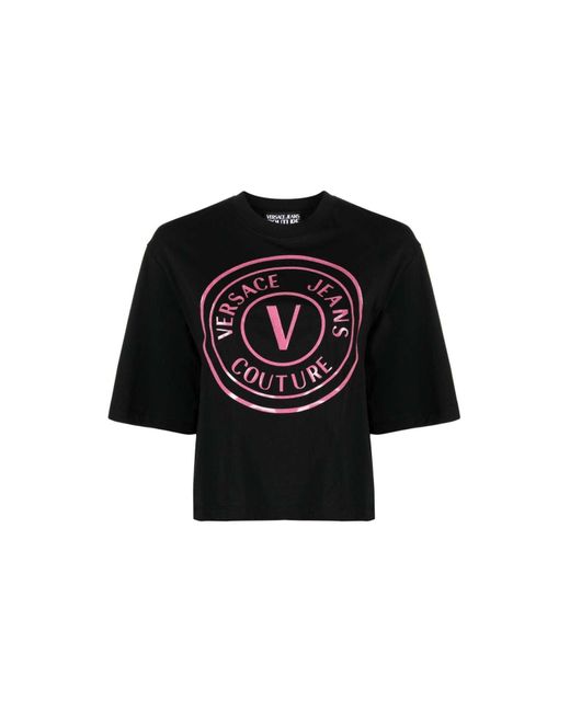 T-shirt Versace Jeans en coloris Black