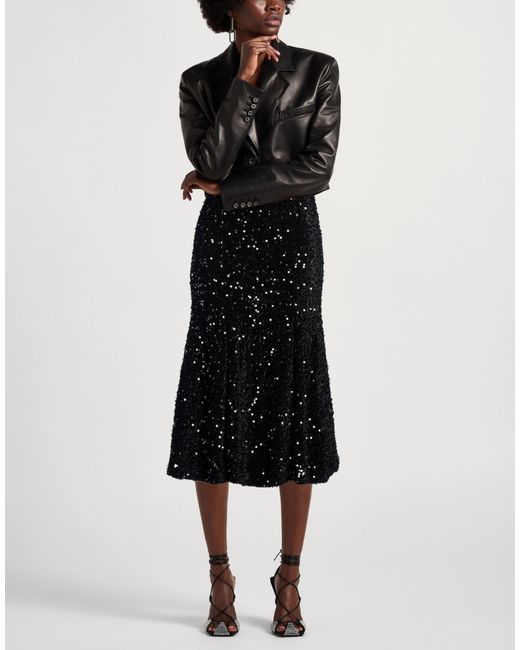 Dixie Black Midi Skirt Polyester