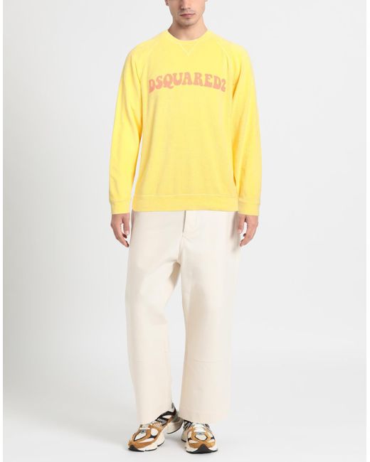 Sudadera DSquared² de hombre de color Yellow