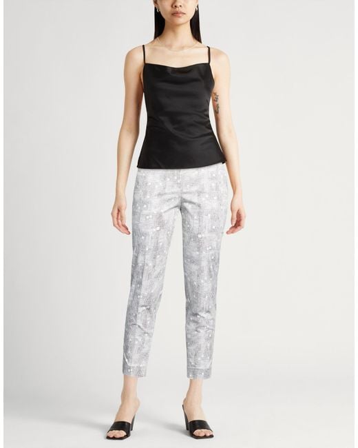 Peserico Gray Easy Pants Cotton, Elastane
