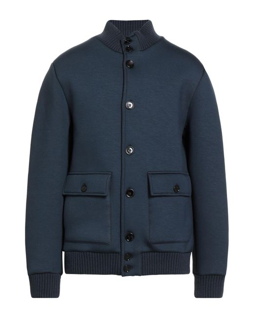 Dondup Blue Jacket Viscose, Elastane, Polyurethane for men