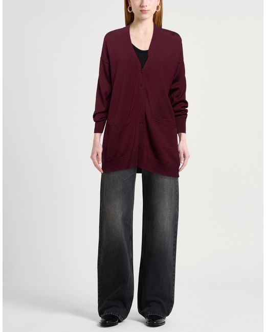 Alpha Studio Purple Cardigan Merino Wool