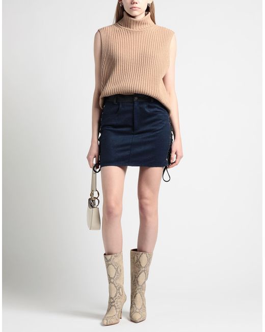 Julfer Blue Mini Skirt