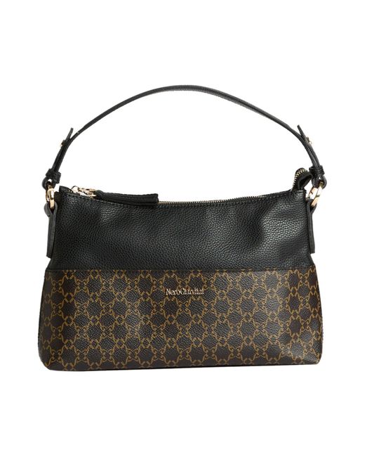 Nero Giardini Black Handbag Textile Fibers