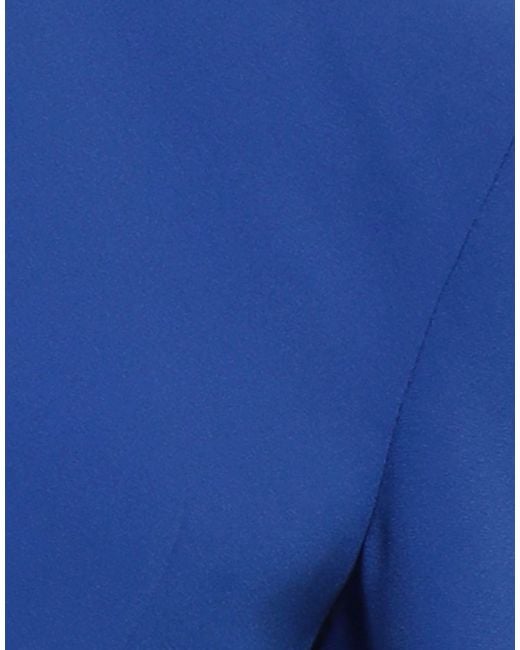 Patrizia Pepe Blue Jacket Polyester, Elastane