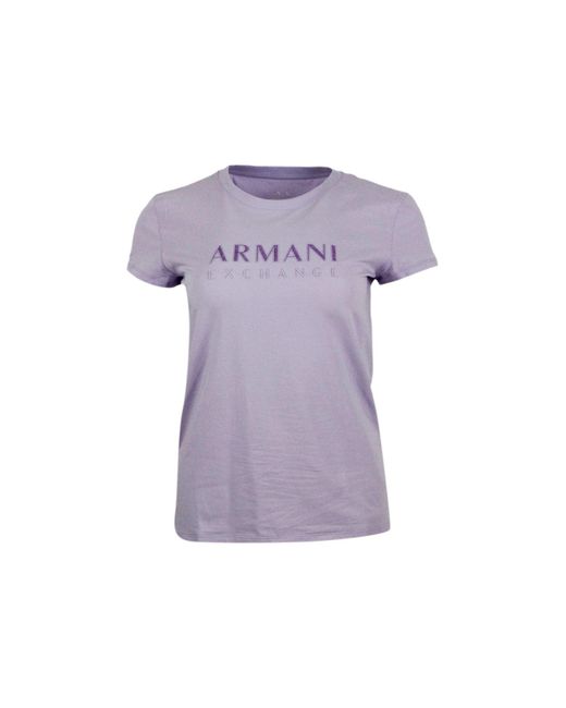 Armani Exchange Purple T-shirts
