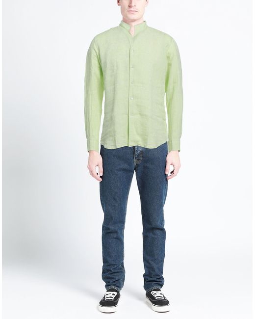 Bagutta Green Light Shirt Linen for men