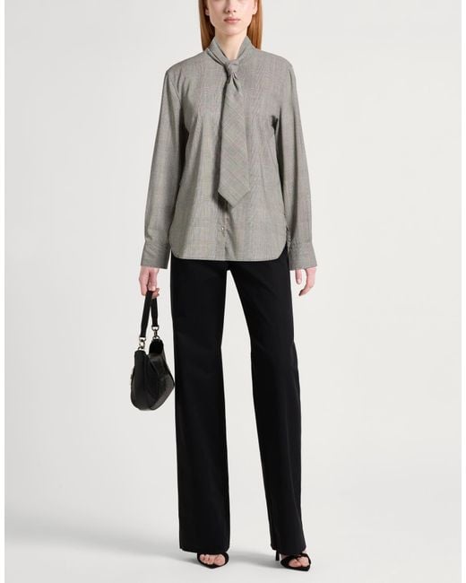Ottod'Ame Gray Shirt Wool, Polyester, Viscose