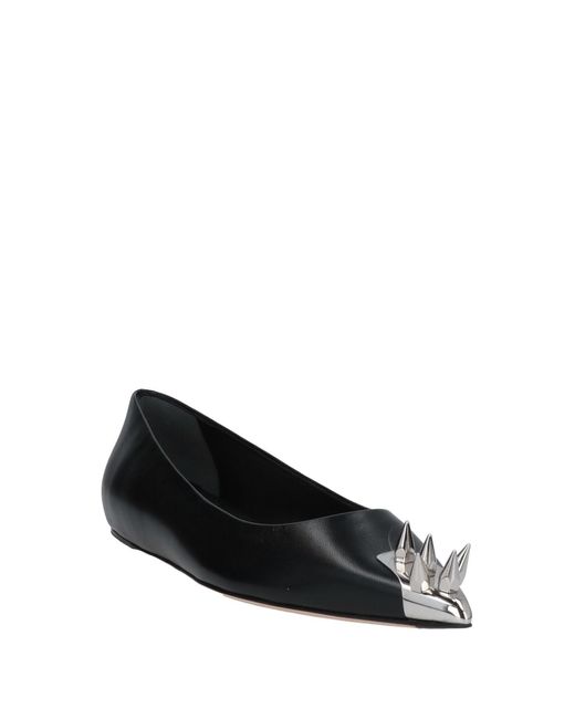 McQueen Black Ballet Flats