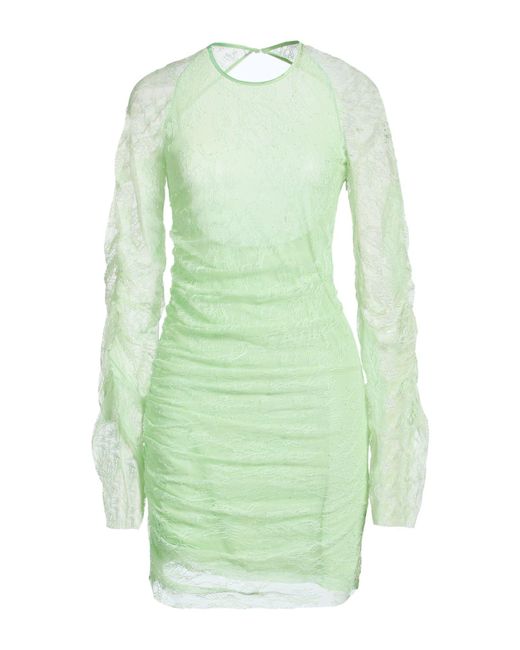 Celeste Green Light Midi Dress Polyamide