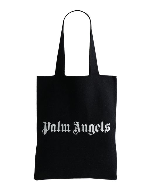Borsa Shopper Logo di Palm Angels in Black da Uomo