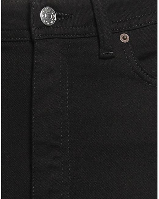 Acne Black Jeans Cotton, Polyester, Elastane