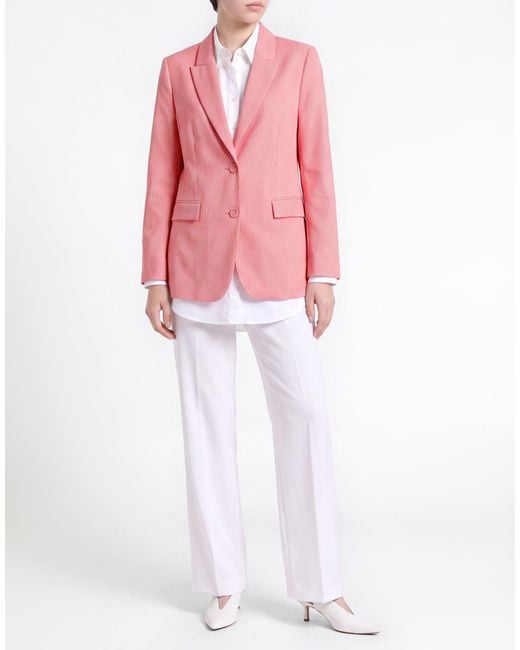 Marc Cain Pink Fuchsia Blazer Polyester, Viscose