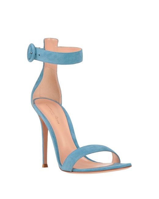 Gianvito Rossi Blue Sandals