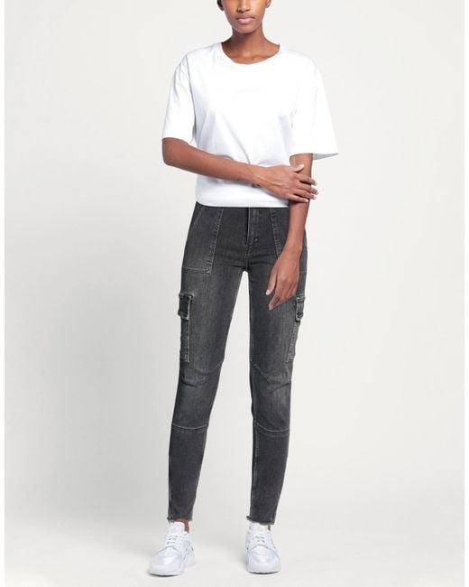 AllSaints Gray Jeans Cotton, Elastomultiester, Elastane