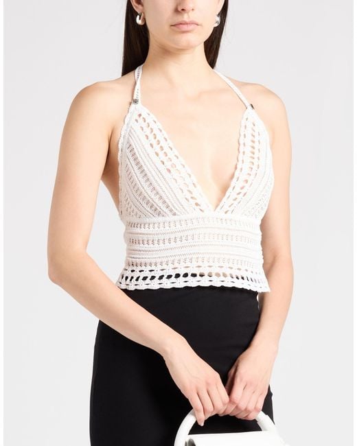 Givenchy White Top Cotton, Polyamide, Linen