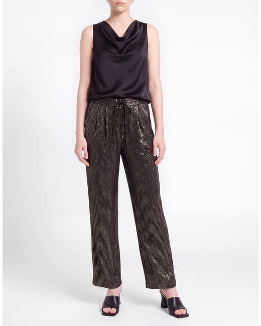 Forte_forte Black Pants Polyester