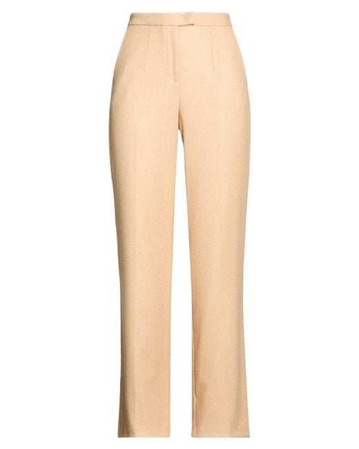 Nenette Natural Sand Pants Wool, Polyamide, Polyester, Elastane