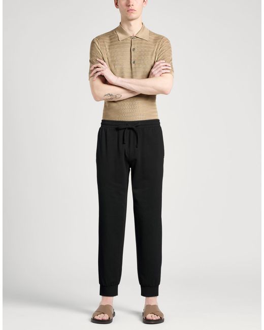 Emporio Armani Black Trouser for men