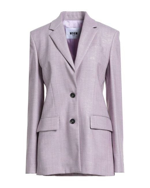 MSGM Purple Blazer
