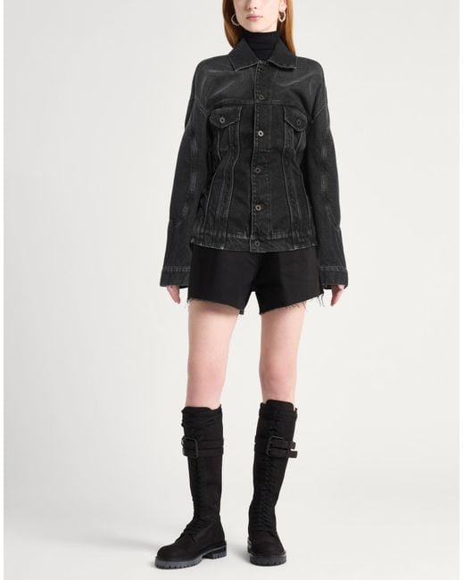 Jean Paul Gaultier Black Denim Outerwear