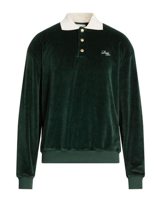 Drole de Monsieur Green Polo Shirt Cotton, Polyester for men