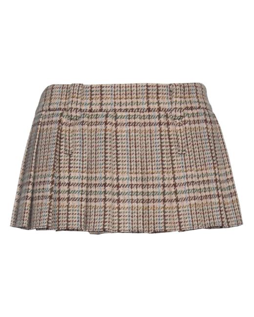 Miu Miu Brown Mini Skirt
