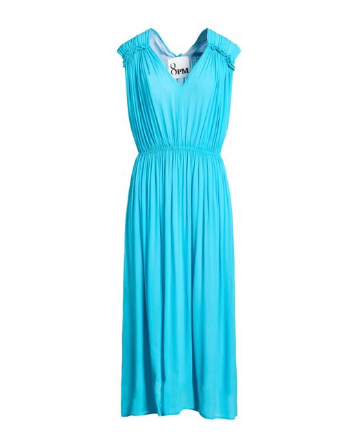 8pm Blue Midi Dress Viscose