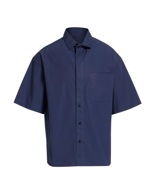 A PAPER KID Blue Shirt Cotton, Elastane for men
