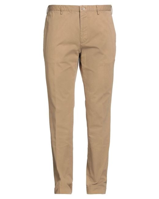 Incotex Natural By Slowear Sand Pants Cotton, Elastane for men