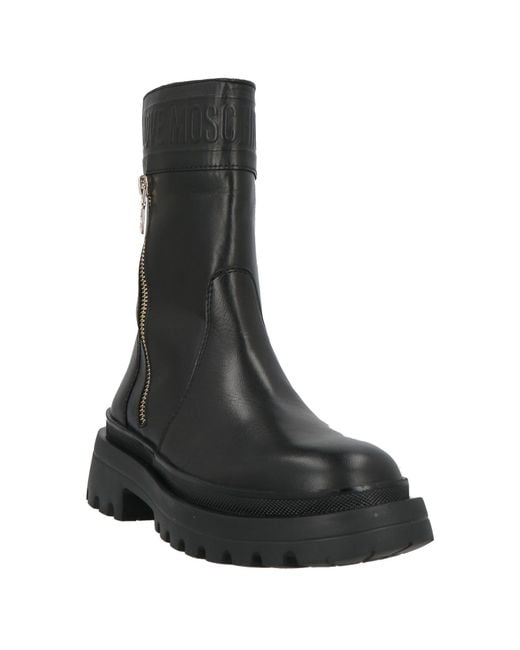 Love Moschino Black Ankle Boots