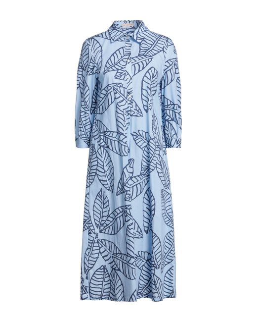 Camicettasnob Blue Midi Dress