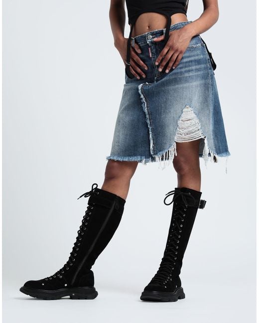 DSquared² Blue Denim Skirt