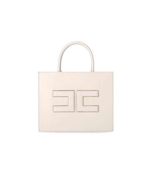 Borsa A Mano di Elisabetta Franchi in White