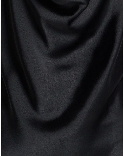 GIANNI MOLARO Black Top Polyester, Silk, Elastane