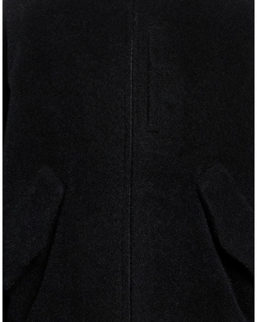 Hevò Black Jacket Virgin Wool, Alpaca Wool, Polyamide