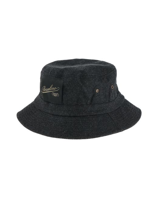Borsalino Black Hat for men