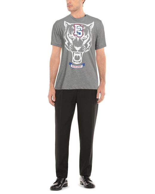 Philipp Plein Gray T-shirt for men