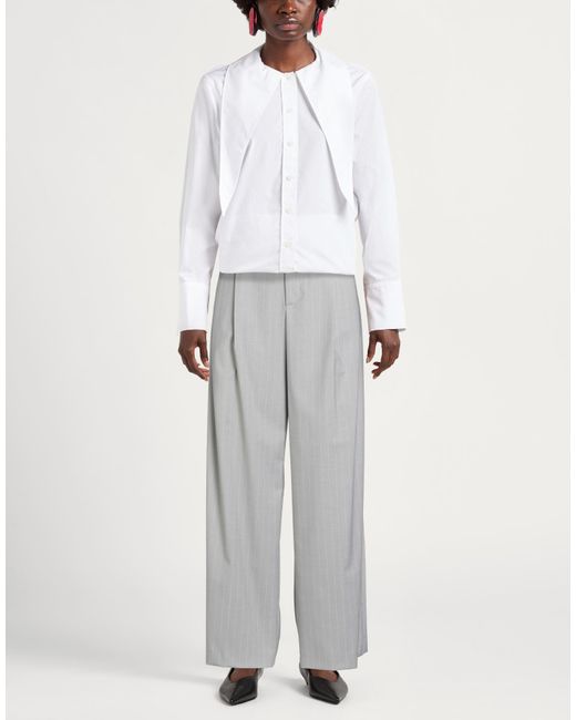 hinnominate Gray Pants Polyester, Viscose, Elastane